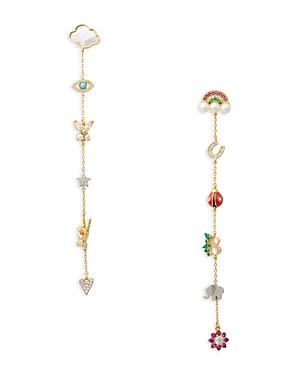 Kate Spade New York Wishes Mixed Charm Linear Drop Earrings