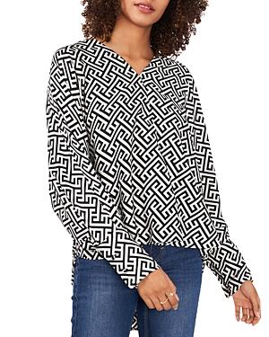 Vince Camuto Printed High Low Top