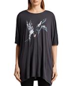 Allsaints Dreams Lovers Oversized Graphic Tee