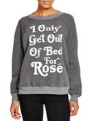 Wildfox Out Of Bed For Rose Printed Sweatshirt