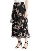 Lauren Ralph Lauren Tiered Floral-print Skirt
