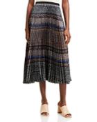 Vanessa Bruno Fadia Printed Pleated Midi Skirt