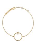 Zoe Chicco 14k Yellow Gold Circle Charm Bracelet With Diamond
