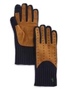 Polo Ralph Lauren Cashmere Blend Gloves W/ Suede