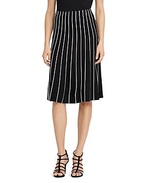 Lauren Ralph Lauren Piping Stripe A-line Skirt