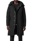 Allsaints Elm Regular Fit Removable Hood Down Parka