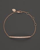 Meira T 14k Rose Gold Bar Bracelet With Diamonds, .30 Ct. T.w.