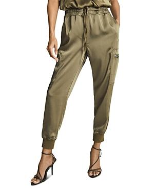 Reiss Tyler Satin Jogger Pants