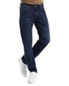 Mavi Marcus Slim Straight Fit Jeans In Dark Blue Supermove