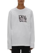 Helmut Lang Warp Graphic Logo Long Sleeve Tee