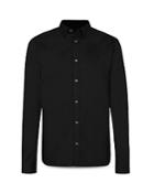 Allsaints Hawthorne Cotton Solid Regular Fit Button Down Shirt