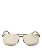 Hugo Boss Mirrored Square Top Bar Sunglasses, 52mm