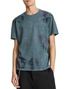 Allsaints Colten Cotton Tie Dyed Acid Wash Tee