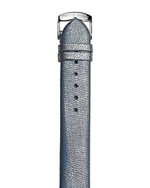 Philip Stein Gumetal Metallic Shimmering Calf Watch Strap, 18mm