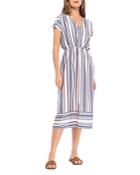 B Collection By Bobeau Stripe Midi Dress