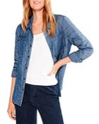 Nic+zoe Quilted Denim Shirt Jacket