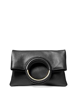 Michael Michael Kors Rosie Medium Leather Foldover Ring Crossbody