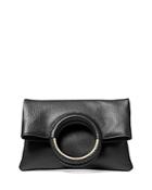 Michael Michael Kors Rosie Medium Leather Foldover Ring Crossbody