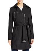 Calvin Klein Asymmetric Zip Raincoat