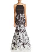 Aqua Two-piece Floral Skirt Gown - 100% Exclusive