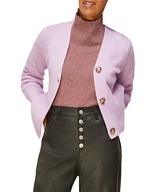 Whistles Rib Sleeve Cardigan