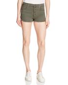 Black Orchid Button Front Denim Shorts In Fall In Line