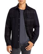 Karl Lagerfeld Paris Pattern Blocked Shirt Jacket