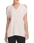 Donna Karan New York Relaxed Cold-shoulder Tee