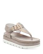 J/slides Women's Becky Buckled Platform Thong Sandals