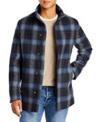 Theory Clarence Regular Fit Plaid Coat