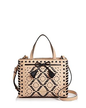Kate Spade New York Hayes Street Isobel Woven Small Leather Satchel