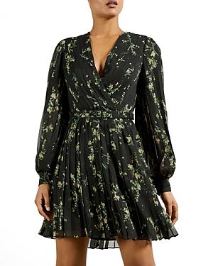Ted Baker Papyrus Pleated Mini Dress