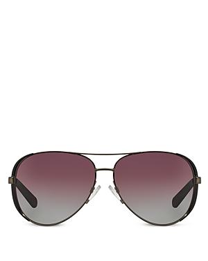 Michael Kors Women's Chelsea Aviator Polarized Sunglasses
