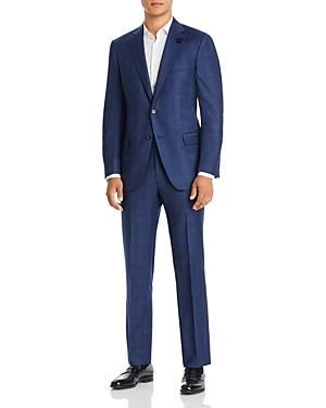 Hart Schaffner Marx New York Navy Plaid Suit