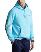 Polo Ralph Lauren Cotton Blend Fleece Madras Logo Print Hoodie