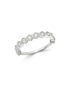 Bloomingdale's Diamond Milgrain Stacking Band In 14k White Gold, 0.35 Ct. T.w. - 100% Exclusive