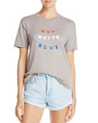 Michelle By Comune Red White Blue Graphic Tee