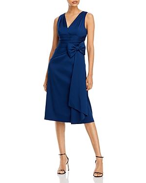 Aidan Mattox Mikado Midi Dress With Bow