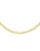 Adinas Jewels Herringbone Chain Necklace In 14k Gold Plated Sterling Silver, 15.75