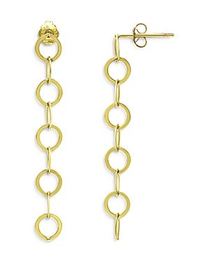 Aqua Circle Link Drop Earrings - 100% Exclusive