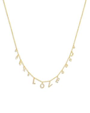 Bloomindale's Champagne Diamond Love Droplet Necklace In 14k Yellow Gold, .0.50 Ct. T.w. - 100% Exclusive