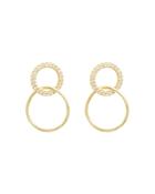 Gorjana 18k Gold-plated Cubic Zirconia Interlocking Drop Earrings