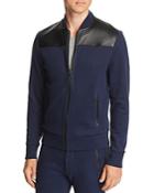 Michael Kors Leather-trimmed Track Jacket