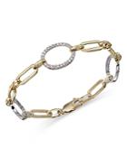 Bloomingdale's Diamond Link Bracelet In 14k White & Yellow Gold, 1.0 Ct. T.w. - 100% Exclusive