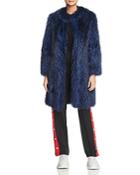 Maximilian Furs Feathered Fox Fur Coat With Leather Trim - 100% Exclusive