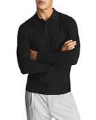 Reiss Chester Mercerised Textured Cotton Polo