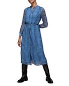 Whistles Gradient Animal Print Shirt Dress
