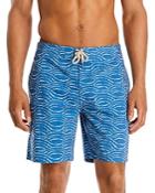 Faherty Classic Stretch Quick Dry Tie Dyed Wave Regular Fit Board Shorts
