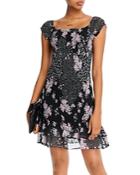 Aqua Floral-printed Smocked Dress - 100% Exclusive