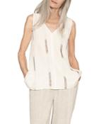 B New York Relaxed V Neck Tank